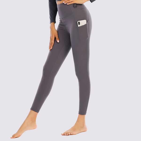 pants women's high waisted yoga sports running fitness clothing new style, Gray