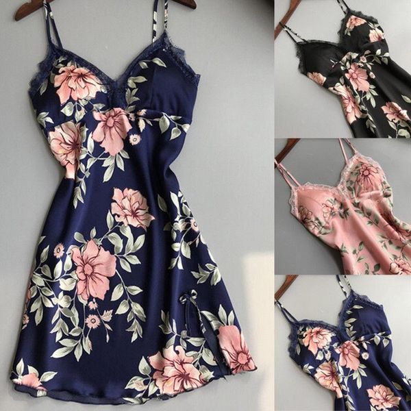 women's sleepwear elegant women sleeveless lingerie lace robe dress babydoll print flower nightdress nightgown home clothes, Black;red
women's sleepwear elegant women sleeveless lingerie lace robe dress babydoll print flower nightdress nightgown home clothes, Black;red