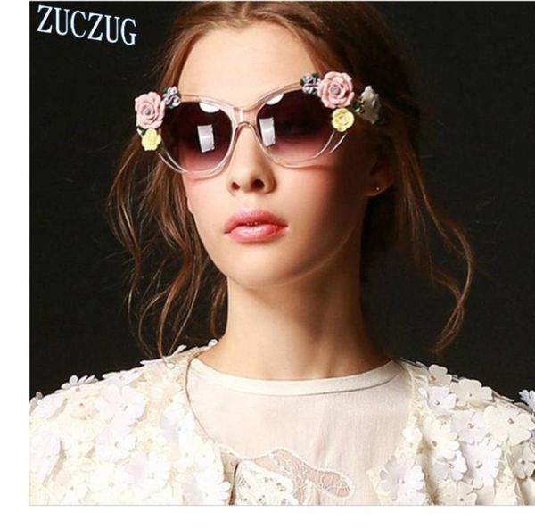 

sunglasses three-dimensional roses baroque women's lentes oculos gafas de sol feminino lunette soleil flowers sun glasses mujer, White;black