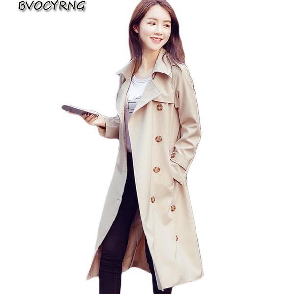 women's trench coats 2021 spring autumn women outerwear loose windbreaker coat lapel cardigan female jacket with belt slim long k0059, Tan;black
women's trench coats 2021 spring autumn women outerwear loose windbreaker coat lapel cardigan female jacket with belt slim long k0059, Tan;black