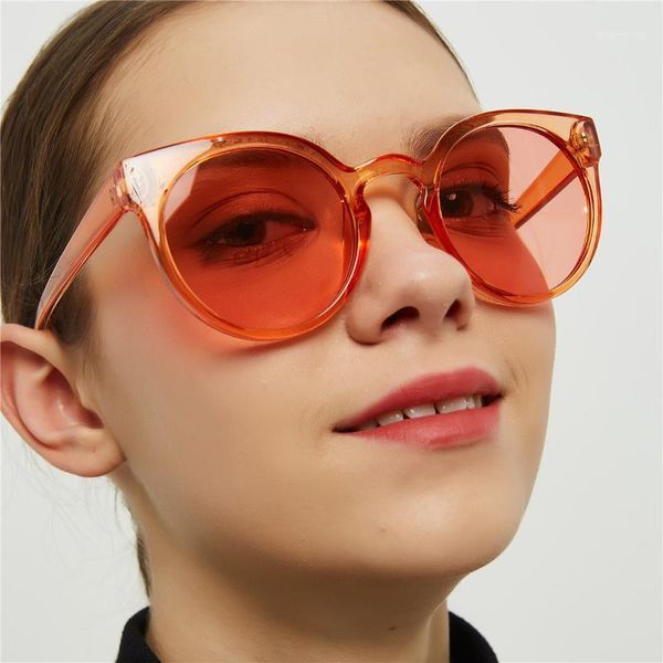 2020 cat eyes retro fashion transparent color orange round retro nightclub sunglasses female tide sunglasses color1, White;black
2020 cat eyes retro fashion transparent color orange round retro nightclub sunglasses female tide sunglasses color1, White;black