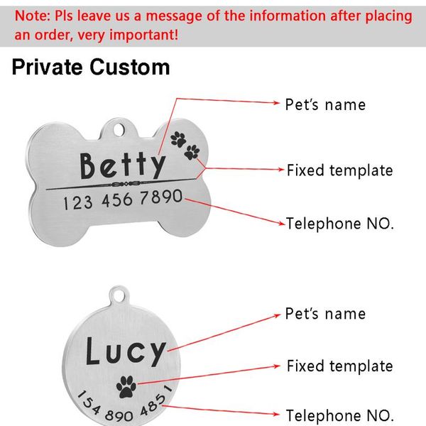 custom pet id tags stainless steel personalized dog cat tag engraved dogs pets collar accessories bone round name p sqcbaq
custom pet id tags stainless steel personalized dog cat tag engraved dogs pets collar accessories bone round name p sqcbaq