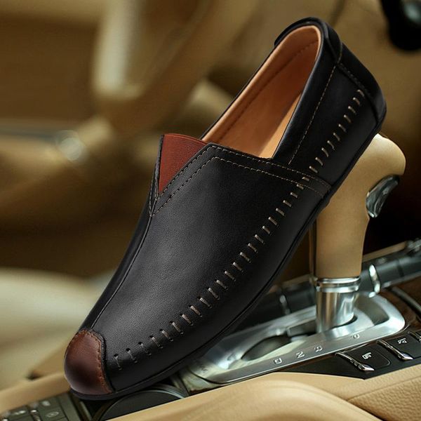 big size 2021 italian genuine leather shoes men loafers casual driving shoes slip on flats spring man moccasins, Black
big size 2021 italian genuine leather shoes men loafers casual driving shoes slip on flats spring man moccasins, Black