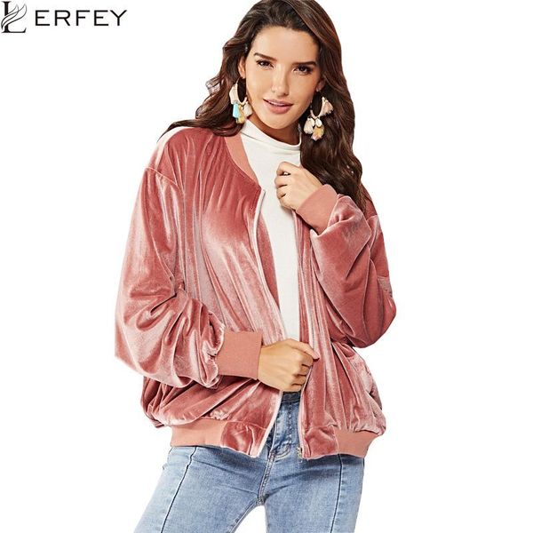 lerfey women autumn velvet jackets zipper long sleeve coats solid color basic pocket bomber jackets warm casual outerwear, Black;brown
lerfey women autumn velvet jackets zipper long sleeve coats solid color basic pocket bomber jackets warm casual outerwear, Black;brown