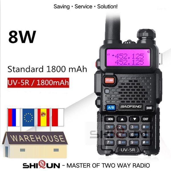 upgrade 8w baofeng uv-5r walkie talkie 10 km baofeng uv5r walkie-talkie hunting ham radio uv 5r uv-9r uv-82 uv-8hx uv-xr1