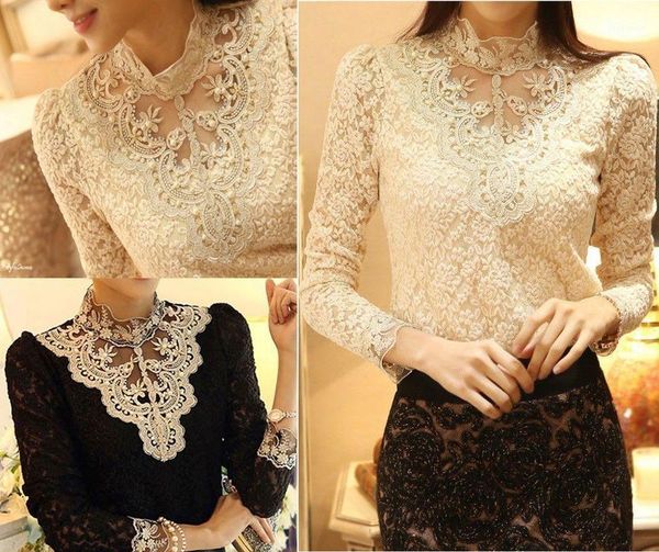 women's blouses & shirts fashion long sleeve bodysuit beaded women lace blouse crochet mesh chiffon female clothing1, White
women's blouses & shirts fashion long sleeve bodysuit beaded women lace blouse crochet mesh chiffon female clothing1, White