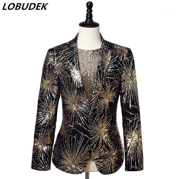 men's singer host stage concert sequins blazer fashion slim fit gold black sequin embroidery blazers performance suit jackets1, White;black
men's singer host stage concert sequins blazer fashion slim fit gold black sequin embroidery blazers performance suit jackets1, White;black