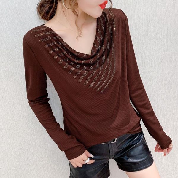 new arrivals 2020 autumn long sleeve woman tshirts elegant slim diamons mesh plus size woman t-shirts1, White
new arrivals 2020 autumn long sleeve woman tshirts elegant slim diamons mesh plus size woman t-shirts1, White