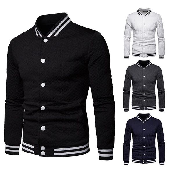 men's jackets jacket fashion men uniform slim-fit small stand collar solid color diamond plaid mens baseball coats and, Black;brown
men's jackets jacket fashion men uniform slim-fit small stand collar solid color diamond plaid mens baseball coats and, Black;brown
