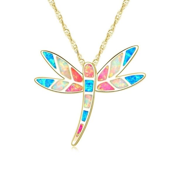 bohemian ethnic style multicolor dragonfly animal pendant necklace women opal chain gold necklaces boho jewelry bijoux femme, Silver
bohemian ethnic style multicolor dragonfly animal pendant necklace women opal chain gold necklaces boho jewelry bijoux femme, Silver