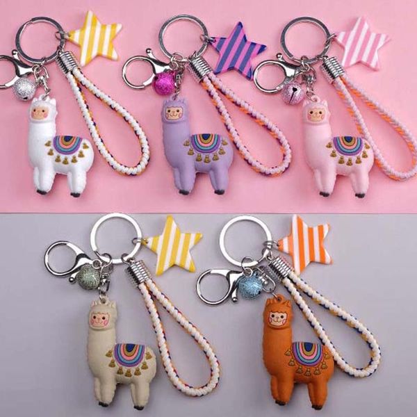 cute keychains fashion epoxy three-dimensional alpaca keychain doll creative cartoon little sheep bag pendant jewelry gifts, Silver
cute keychains fashion epoxy three-dimensional alpaca keychain doll creative cartoon little sheep bag pendant jewelry gifts, Silver