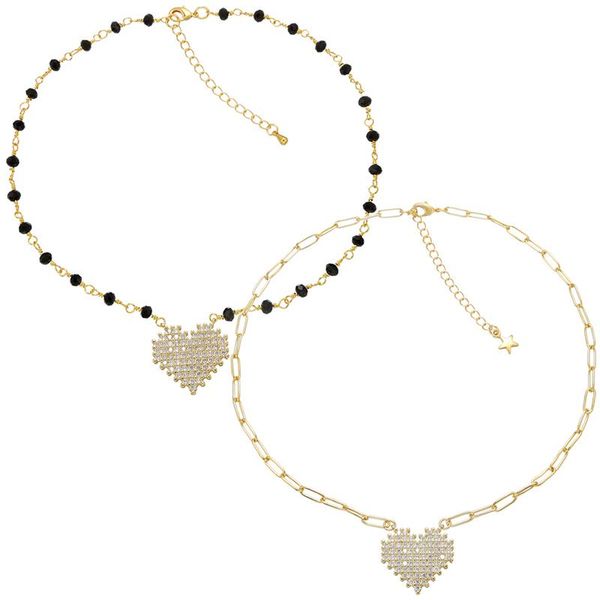 chains zhukou 1 piece cz crystal gold color necklace for women 2021 heart choker party jewelry vl79, Silver
chains zhukou 1 piece cz crystal gold color necklace for women 2021 heart choker party jewelry vl79, Silver