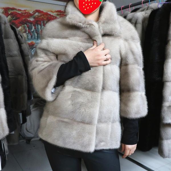 women's fur & faux 2021 natural real coats for women short style winter fashion coat, Black
women's fur & faux 2021 natural real coats for women short style winter fashion coat, Black
