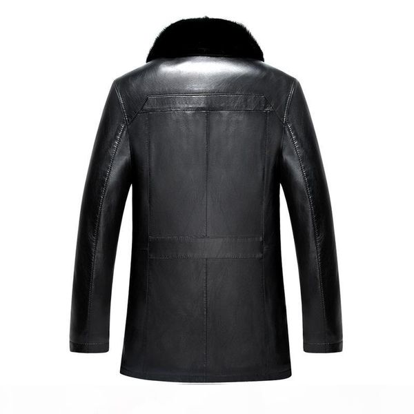 new fashion winter fur coat man thick leather mink hair collar jacket casual single breasted mens plus size m-4xl, Black
new fashion winter fur coat man thick leather mink hair collar jacket casual single breasted mens plus size m-4xl, Black