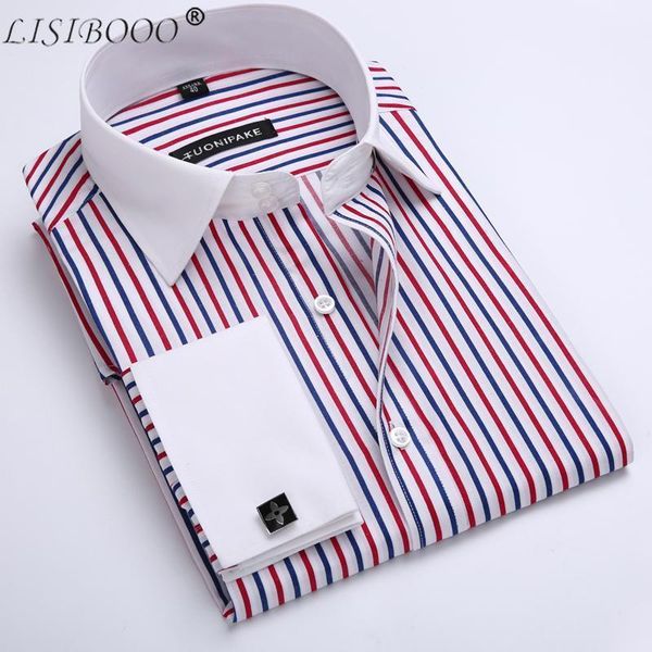 men casual slim fit shirt mens long sleeve business dress shirt french cufflinks male striped men's dress shirts1, White;black
men casual slim fit shirt mens long sleeve business dress shirt french cufflinks male striped men's dress shirts1, White;black