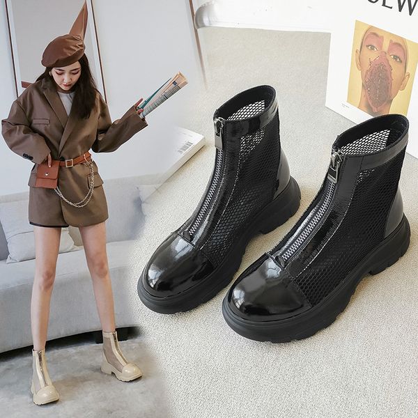 2021 new 100% genuine leather zippers women summer ankle boots thick low heels shoes woman party basic r5y8, Black
2021 new 100% genuine leather zippers women summer ankle boots thick low heels shoes woman party basic r5y8, Black
