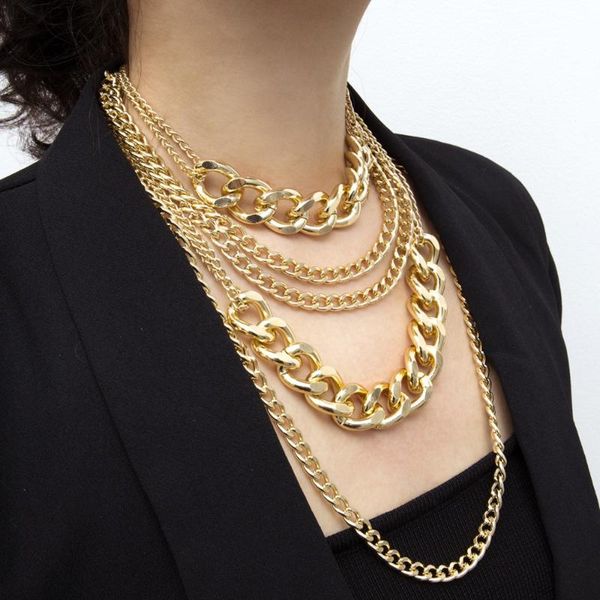 chokers multilayer chain choker necklace for women punk rock statement goth jewelry chunky collier femme bijoux, Golden;silver
chokers multilayer chain choker necklace for women punk rock statement goth jewelry chunky collier femme bijoux, Golden;silver