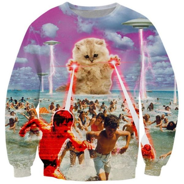 cloudstyle 2020 funny animal 3d sweatshirts men longsleeve laser cat pizza cat print fashion pullover harajuku streetwear c1117, Black
cloudstyle 2020 funny animal 3d sweatshirts men longsleeve laser cat pizza cat print fashion pullover harajuku streetwear c1117, Black