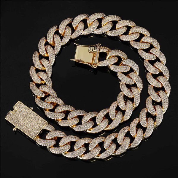 18mm 18-22inch gold plated bling cz stone miami cuban chain necklace bracelet rapper street jewelry for men gift, Silver
18mm 18-22inch gold plated bling cz stone miami cuban chain necklace bracelet rapper street jewelry for men gift, Silver