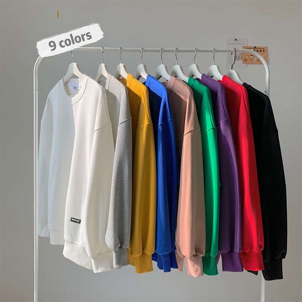 spring gangchai loose crew neck solid color pullover men's fashion korean long sleeve sweater student sportswear, Gray
spring gangchai loose crew neck solid color pullover men's fashion korean long sleeve sweater student sportswear, Gray