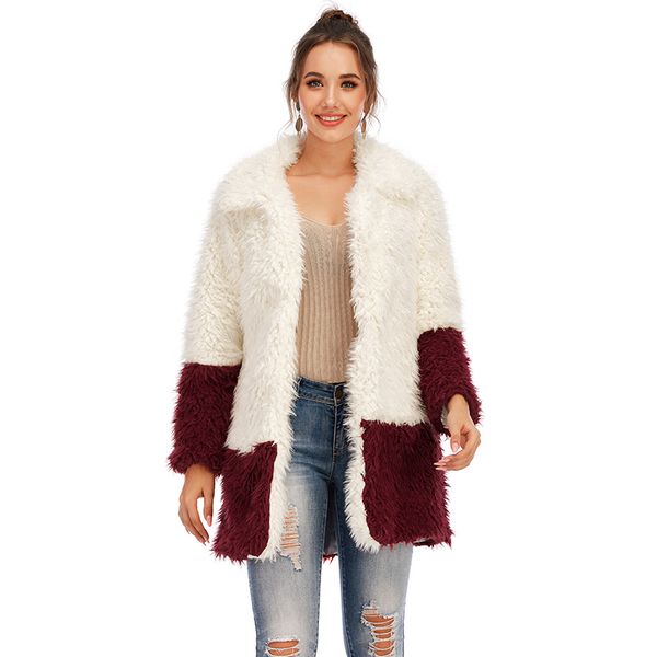 fashion patchwork color faux fur coat women autumn winter casual warm plush jacket elegant party lapel outerwear plus size s-4xl kg-181, Black
fashion patchwork color faux fur coat women autumn winter casual warm plush jacket elegant party lapel outerwear plus size s-4xl kg-181, Black