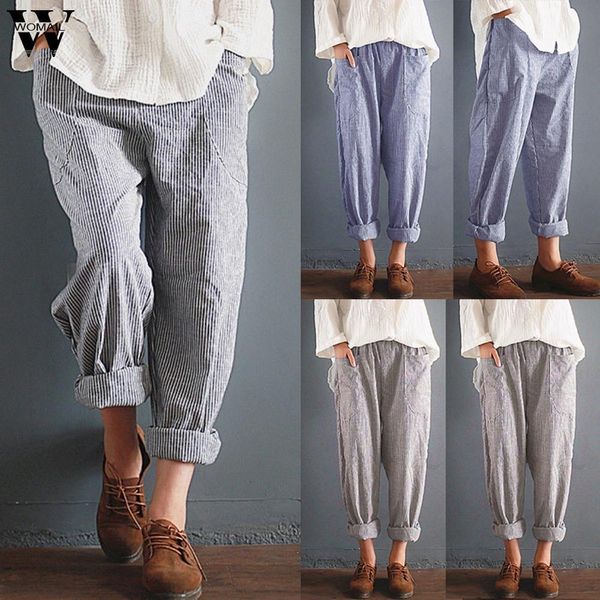 women pants summer fashion ladies striped loose trousers pants casual high waist wide leg long pants 2019 j61, Black;white
women pants summer fashion ladies striped loose trousers pants casual high waist wide leg long pants 2019 j61, Black;white