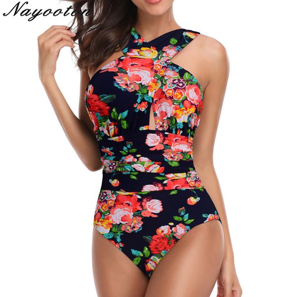 women front cross halter backless swimsuit bathing suit push up printing floral one piece swimming suit monokini swimwear s-4xl t200708, White;black
women front cross halter backless swimsuit bathing suit push up printing floral one piece swimming suit monokini swimwear s-4xl t200708, White;black