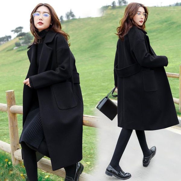 l-4xl plus size casual women wool coats new 2020 autumn winter fashion loose pockets jacket female outerwears x-long woolen coat1, Black
l-4xl plus size casual women wool coats new 2020 autumn winter fashion loose pockets jacket female outerwears x-long woolen coat1, Black