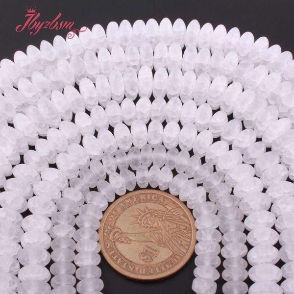 3x6,4x8,5x10mm white frost rondelle cracked crystal quartzs stone spacer loose beads for diy jewelry making 15" ing
3x6,4x8,5x10mm white frost rondelle cracked crystal quartzs stone spacer loose beads for diy jewelry making 15" ing