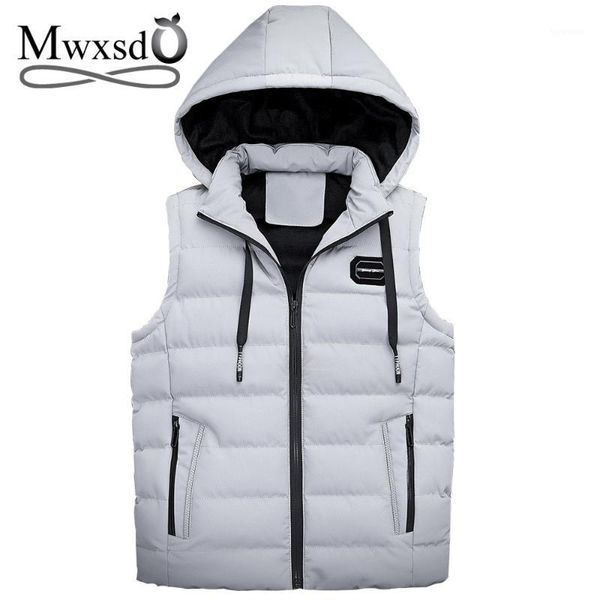 mwxsd brand winter men's warm hooded vest men thick sleeveless waistcoat plus cotton male solid fur solid warm zipper jacket1, Black;white
mwxsd brand winter men's warm hooded vest men thick sleeveless waistcoat plus cotton male solid fur solid warm zipper jacket1, Black;white