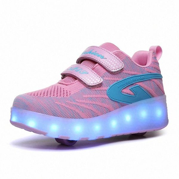 children pink two wheels luminous glowing sneakers black led light roller skate shoes kids led shoes boys girls usb charging #e18j
children pink two wheels luminous glowing sneakers black led light roller skate shoes kids led shoes boys girls usb charging #e18j