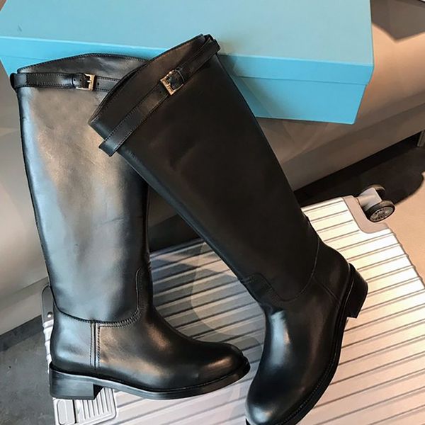 2020 europe and america lady buckles knee boots genuine leather women straight boots size 35-40, Black
2020 europe and america lady buckles knee boots genuine leather women straight boots size 35-40, Black