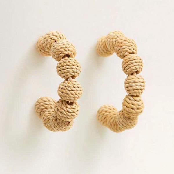 flatfoosie 2020 new handmade rattan straw string ball hoop earrings for women big round circle vintage pendant earrings jewelry, Golden;silver
flatfoosie 2020 new handmade rattan straw string ball hoop earrings for women big round circle vintage pendant earrings jewelry, Golden;silver