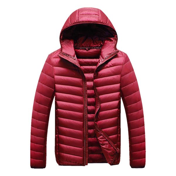 down new fashion hooded men's lightweight short trend casual all-match white duck jacket q1217, Black
down new fashion hooded men's lightweight short trend casual all-match white duck jacket q1217, Black