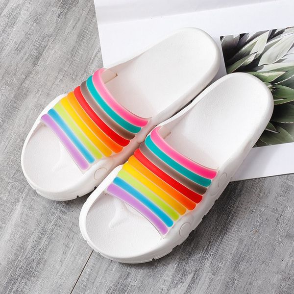 women casual cool slippers female rainbow personality female beach shoes flip flop non-slip bathroom slides sandals q-303, Black
women casual cool slippers female rainbow personality female beach shoes flip flop non-slip bathroom slides sandals q-303, Black