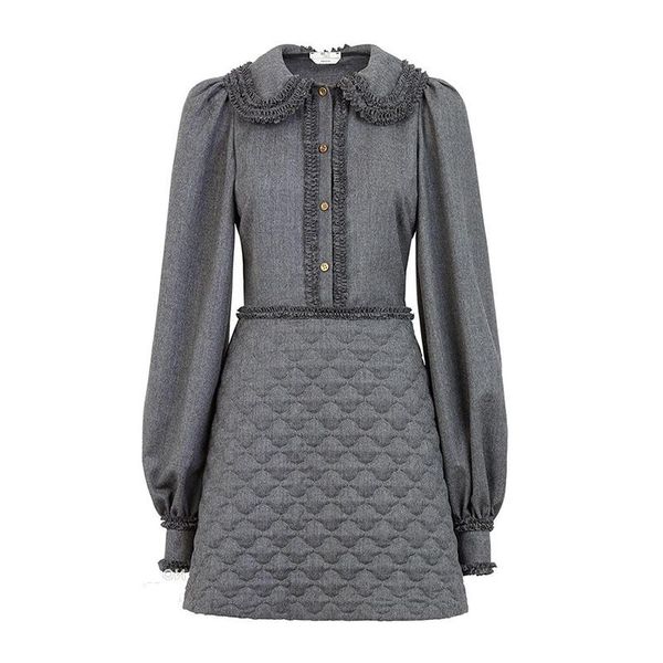 casual dresses seebeautiful stitching loose lapel long sleeve single breasted fashion 2021 autumn winter women m459, Black;gray
casual dresses seebeautiful stitching loose lapel long sleeve single breasted fashion 2021 autumn winter women m459, Black;gray