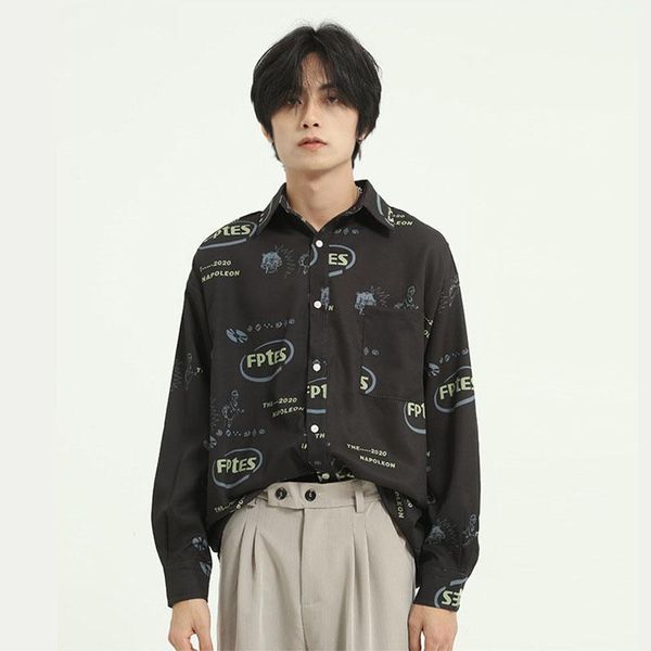 men's casual shirts male japan korea streetstyle loose shirt men letter print streetwear hip hop long sleeve shirt1, White;black
men's casual shirts male japan korea streetstyle loose shirt men letter print streetwear hip hop long sleeve shirt1, White;black