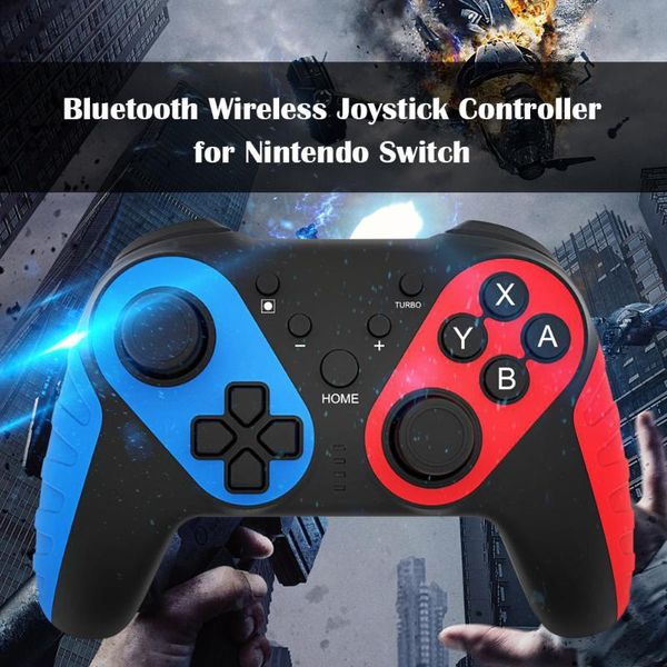 wireless game controller built-in nfc chip bluetooth wireless gamepad with nfc amibo function for switch pc windows