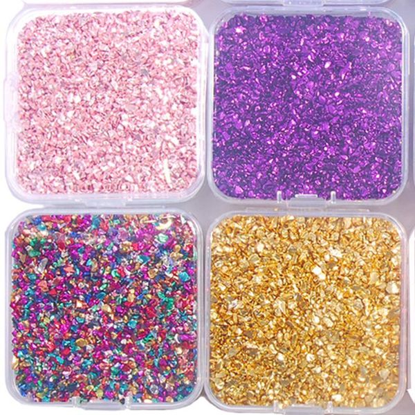 16 color crushed glass irregular metallic chips nail chip glitter sprinkles 2-4mm chunky glitter multicolorfor nail arts craft, Silver;gold
16 color crushed glass irregular metallic chips nail chip glitter sprinkles 2-4mm chunky glitter multicolorfor nail arts craft, Silver;gold