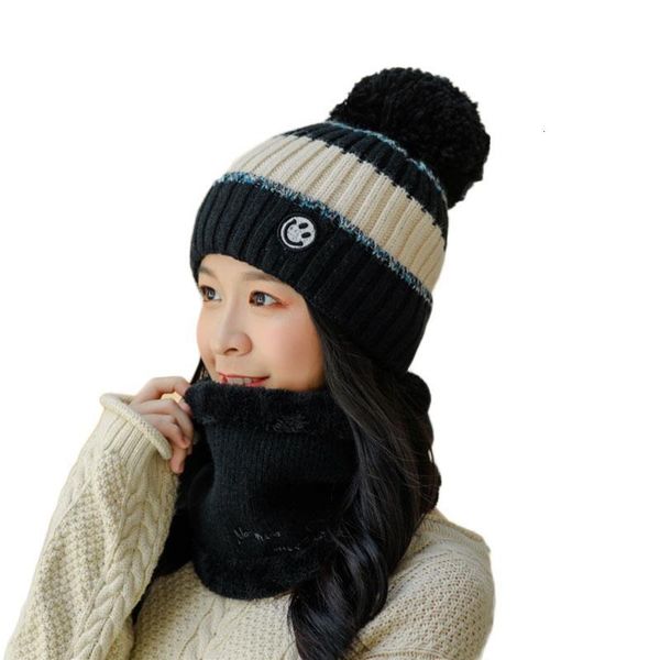 2020 new winter knitted hats scarf set women thick warm plush hat collar female outdoor riding plus velvet scarf beanies sets, Blue;gray
2020 new winter knitted hats scarf set women thick warm plush hat collar female outdoor riding plus velvet scarf beanies sets, Blue;gray