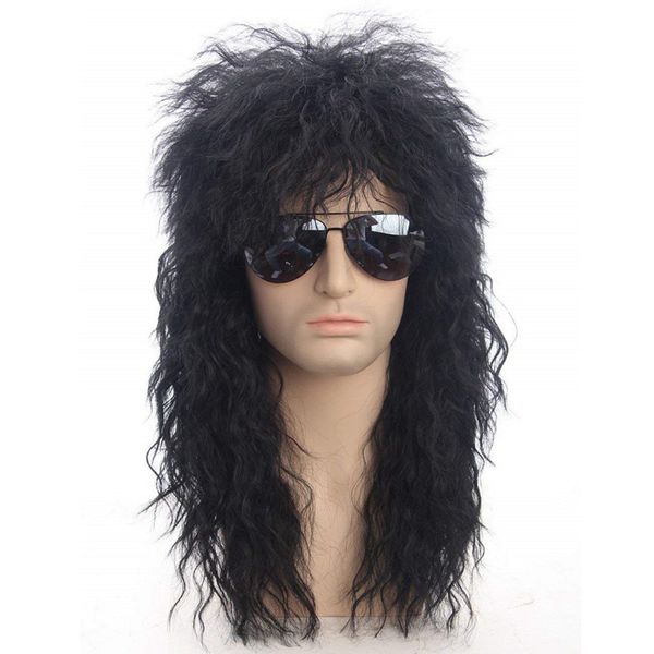 fashion men's/women lace front hair wigs deep wave black 23 inch high temperature silk long synthetic hair wig
fashion men's/women lace front hair wigs deep wave black 23 inch high temperature silk long synthetic hair wig