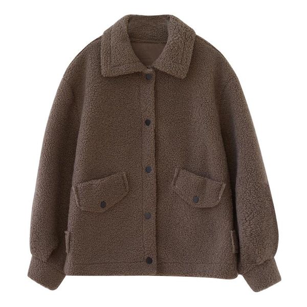 winter women coat jackets loose comfortable fleece lantern sleeves turn-down collar casual outwear mujer parkas coffee/khaki, Black
winter women coat jackets loose comfortable fleece lantern sleeves turn-down collar casual outwear mujer parkas coffee/khaki, Black