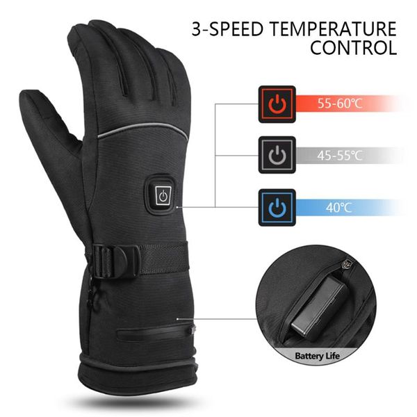 ski gloves three gear electric heated usb rechargeable battery skiing insulation hand warmer winter sports accessories
ski gloves three gear electric heated usb rechargeable battery skiing insulation hand warmer winter sports accessories