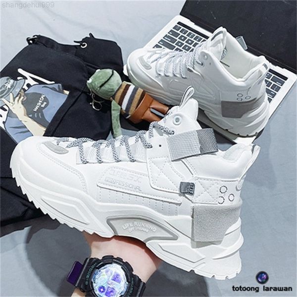 men shoes korean style trendy high sports running casual increase shoes 026