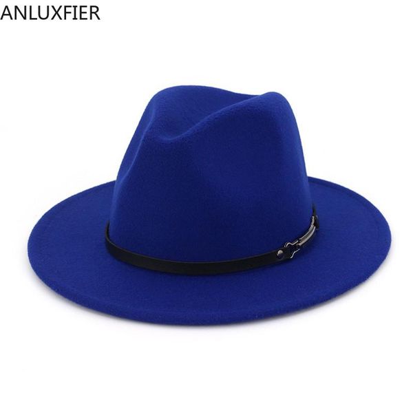 wide brim hats x3018 wool fedora woolen hat retro flat broad-brimmed caps adjustable fascinators for women elegant, Blue;gray
wide brim hats x3018 wool fedora woolen hat retro flat broad-brimmed caps adjustable fascinators for women elegant, Blue;gray