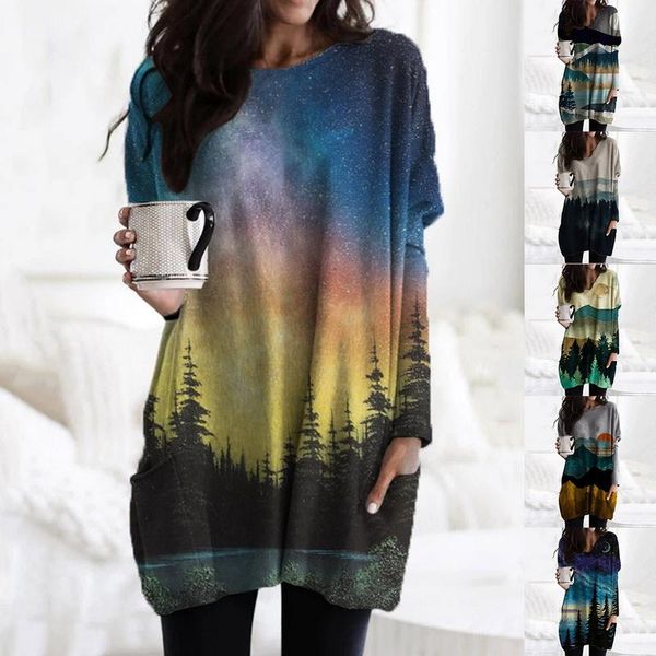 new mountain print blouse women autumn casual blouse long sleeve pullover v neck loose ladies streetwear, White
new mountain print blouse women autumn casual blouse long sleeve pullover v neck loose ladies streetwear, White