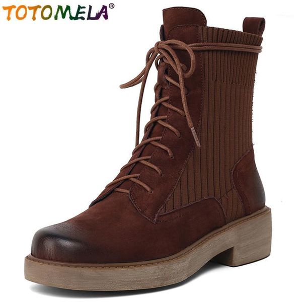 boots totomela plus size 34-43 nature cow leather women lace up round toe platform ankle autumn winter short female1, Black
boots totomela plus size 34-43 nature cow leather women lace up round toe platform ankle autumn winter short female1, Black