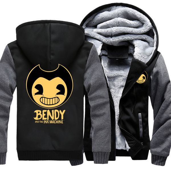 game bendy and the ink machine hoodie sweatshirt men coat jacket outwear thicken winter warm hoodies sweatshirts us size c1118, Black;brown
game bendy and the ink machine hoodie sweatshirt men coat jacket outwear thicken winter warm hoodies sweatshirts us size c1118, Black;brown