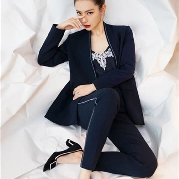 2020 early spring summer women's blazer casual coat suit ladies long sleeve jacket outwear or female pants long trouser q1215 q1217, White
2020 early spring summer women's blazer casual coat suit ladies long sleeve jacket outwear or female pants long trouser q1215 q1217, White