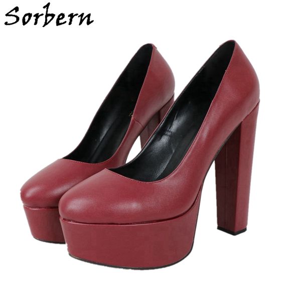 sorbern block high heel women pumps ladies platform heels slip on cute round toe chunky heel custom colors party shoes, Black
sorbern block high heel women pumps ladies platform heels slip on cute round toe chunky heel custom colors party shoes, Black